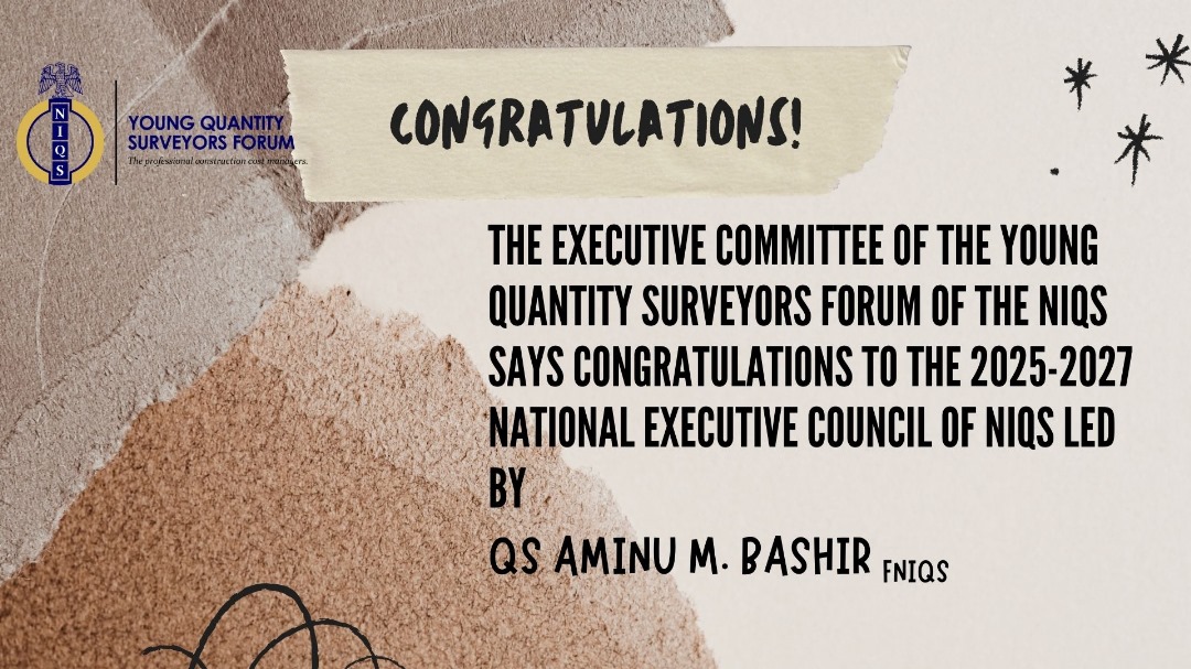 NIQS YOUNG QUANTITY SURVEYORS FORUM tweet media