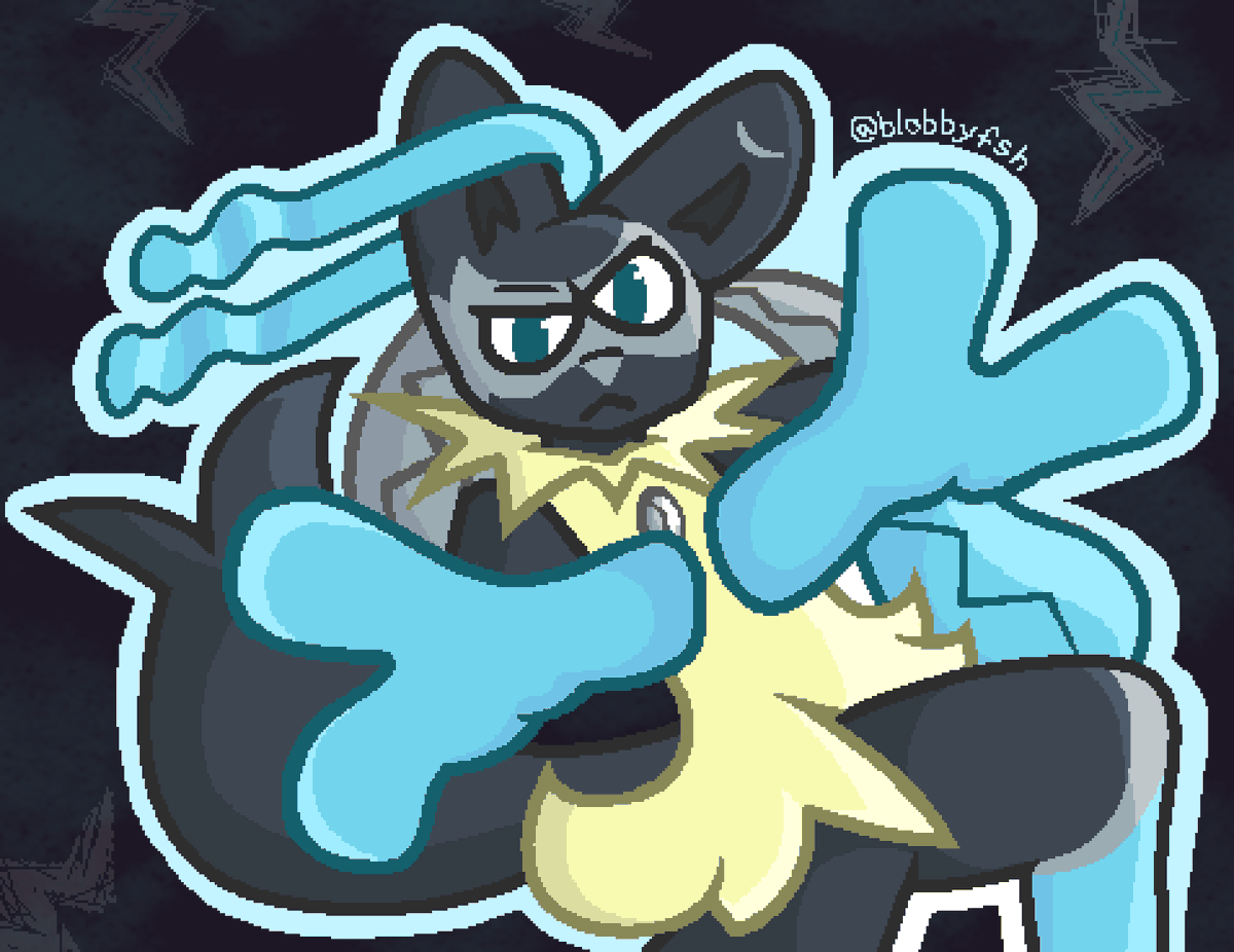 blobbyfsh's tweet photo. I LOVE MEGA LUCARIO Z RAHHHHH 🩵

#PokemonLegendsZA #Pokemon #lucario https://t.co/25Eyly3K2q