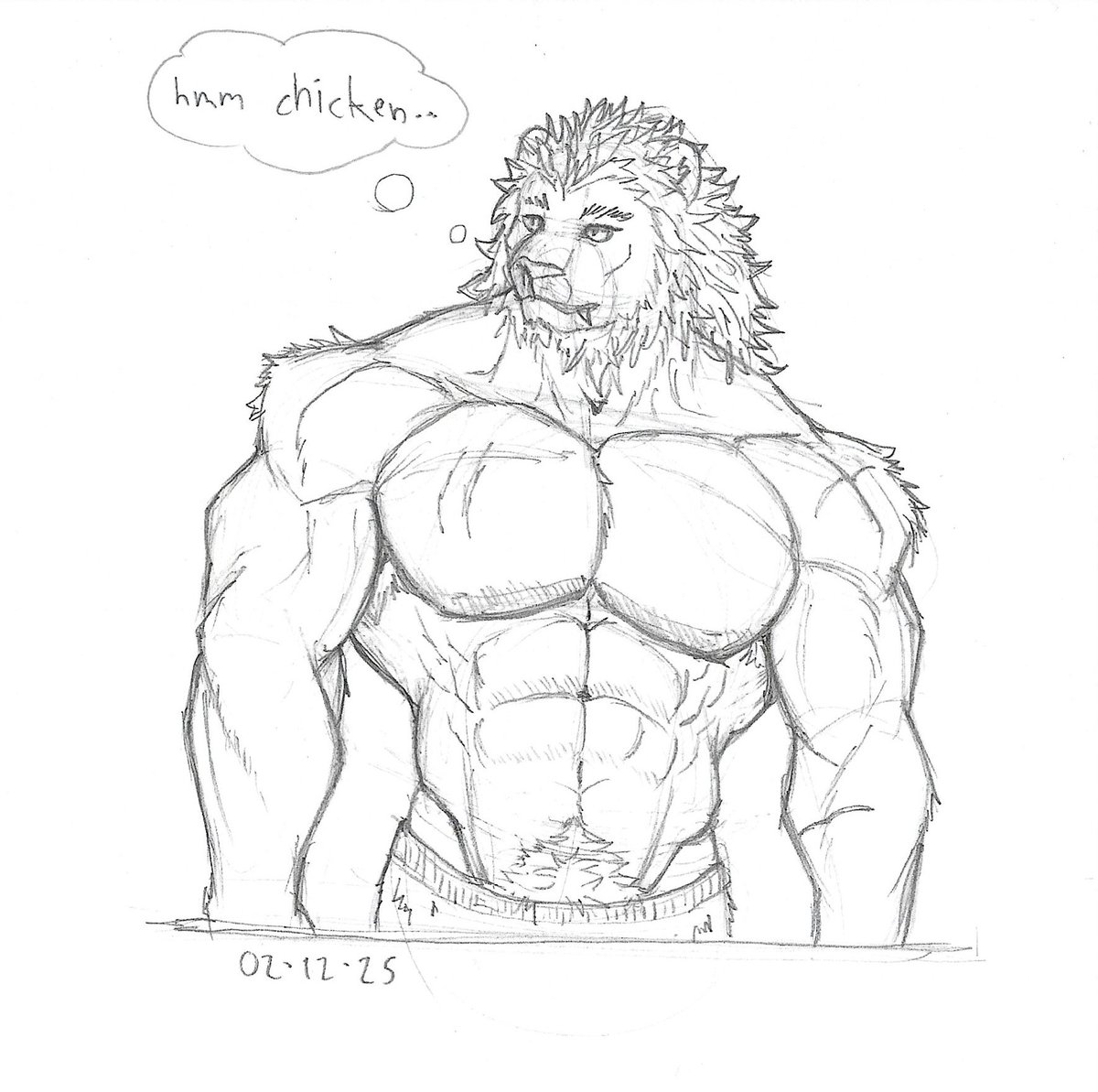 random sketch of Leo