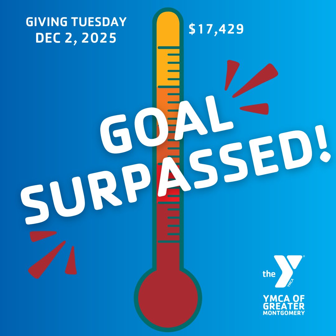 We’re thrilled to share that we’ve surpassed our Giving Tuesday goal. Here’s a snapshot of where we stand as of 5:00 p.m., thanks to the generosity of our amazing community, partners, and supporters.

ow.ly/FAX950XB1xk

 #GivingTuesday #YMCAGreaterMontgomery