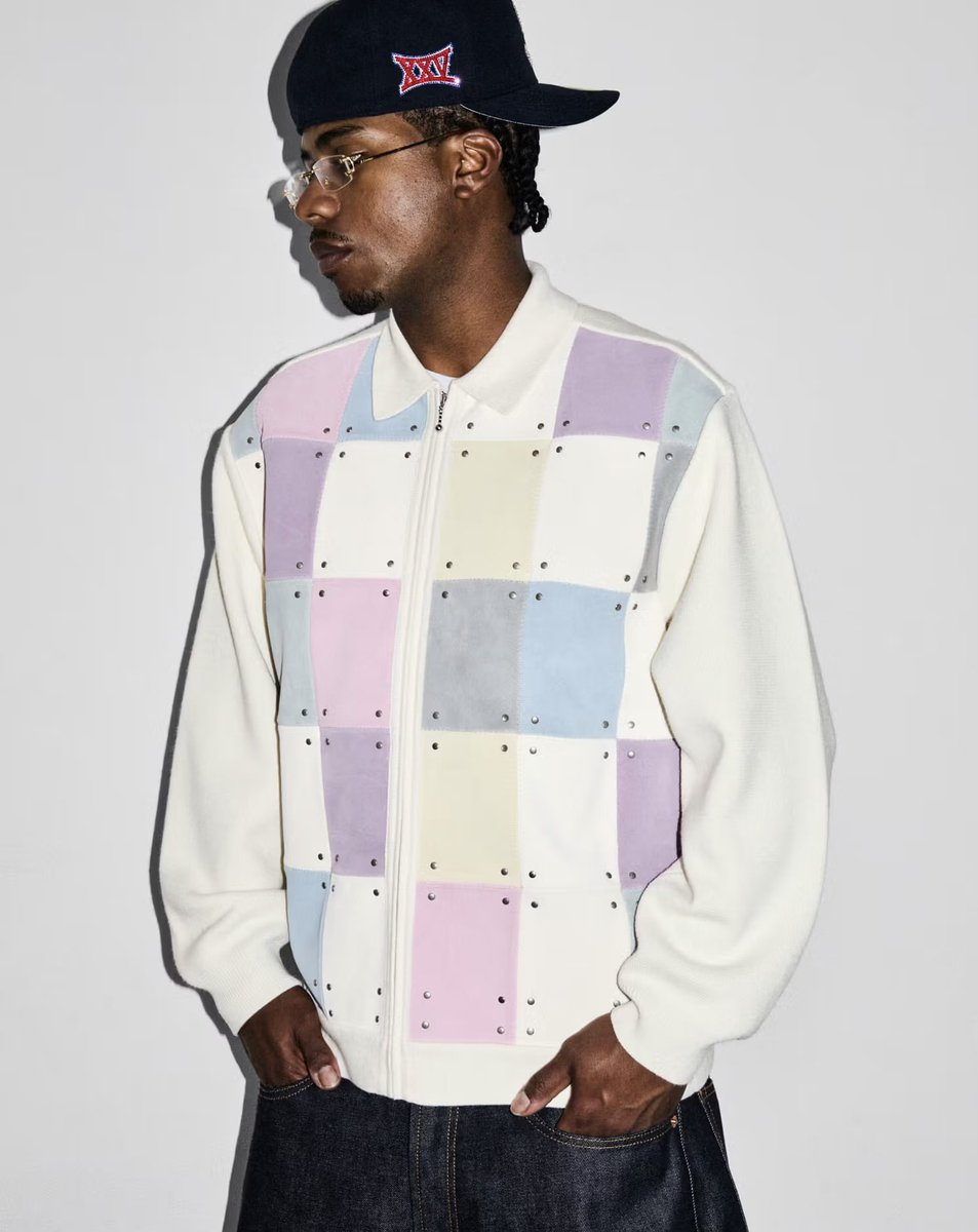 Supreme Studded Suede Zip Up Cardigan • $398 • December 4th