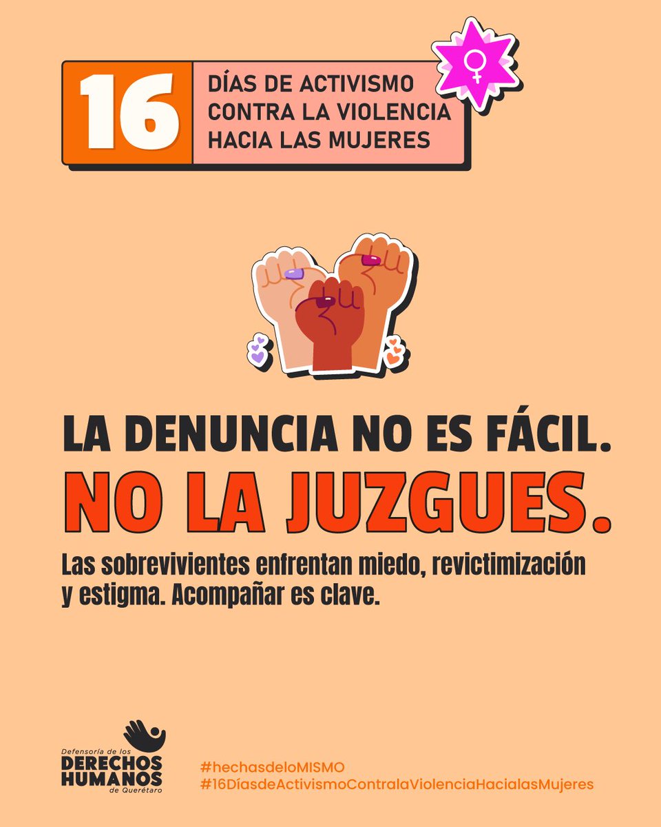 Desacreditar, burlarse o minimizar la voz de una mujer para restarle autoridad no es broma, es violencia simbólica.

#hechasdeloMISMO #16DíasDeActivismo