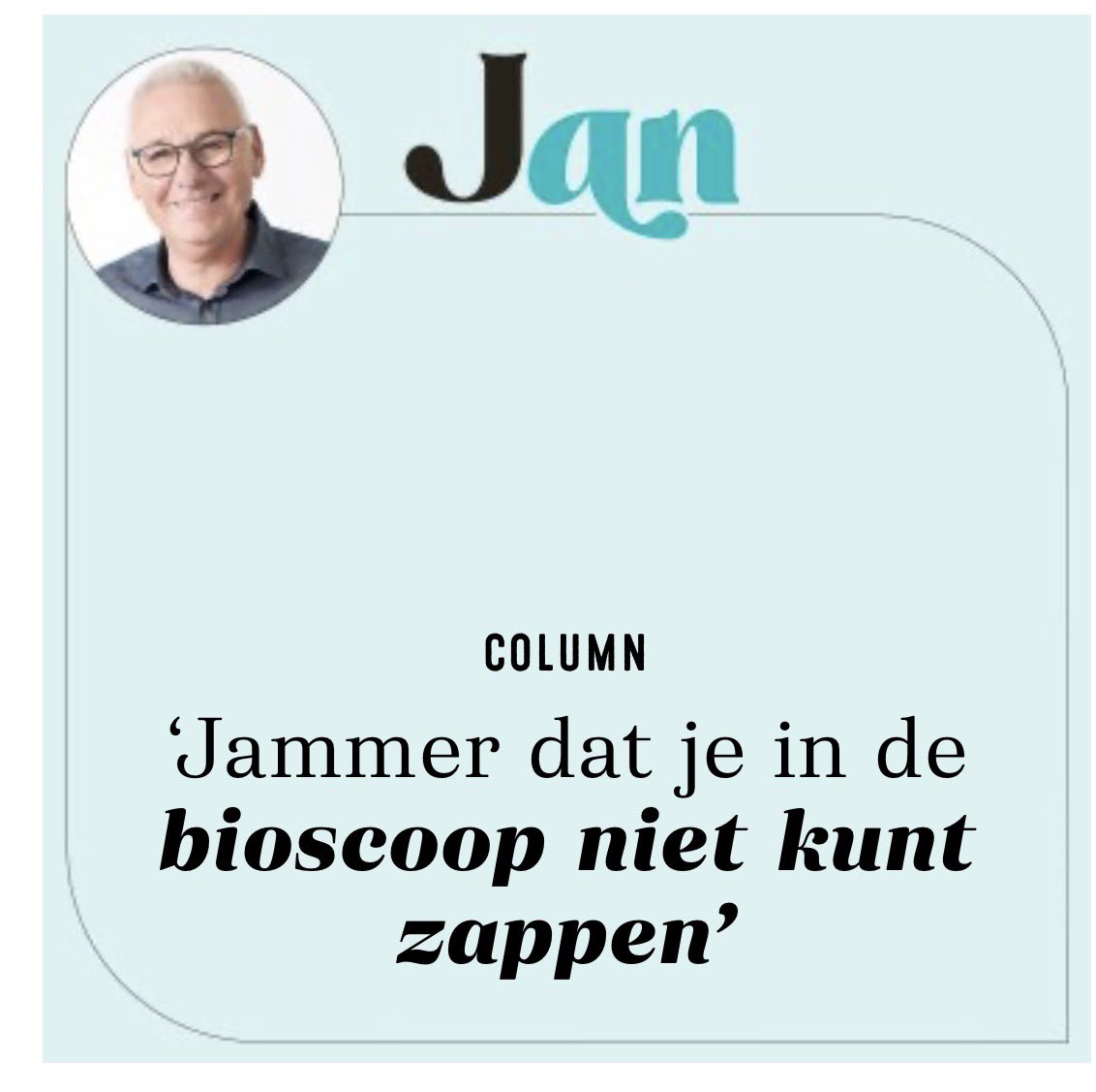 JandeHoop's tweet image. Mijn nieuwe column in de Margriet: margriet.nl/jan-de-hoop/ja…