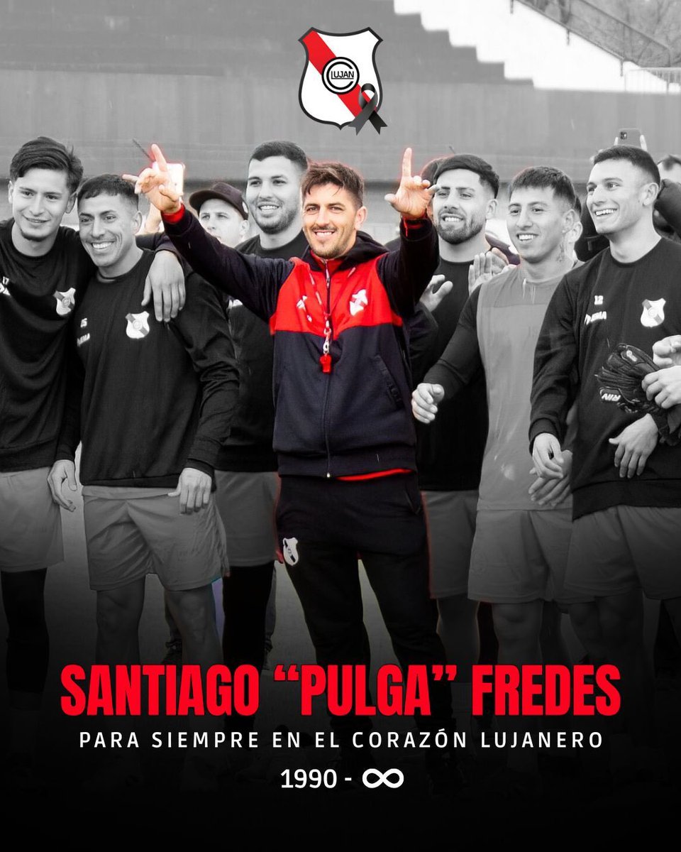 🕊️ DOLOR EN LUJÁN 🕊️

El Club #Luján comunica con profundo pesar que su director técnico, Santiago “Pulga” Fredes, ha sido declarado con muerte cerebral.

Fredes deja una huella imborrable como jugador, entrenador y formador, pero especialmente como un estandarte de los valores