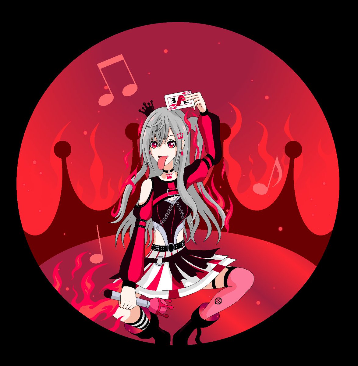 Inspired by Isaki Riona's Upboomboom performance

#Hibisaki #Rionart