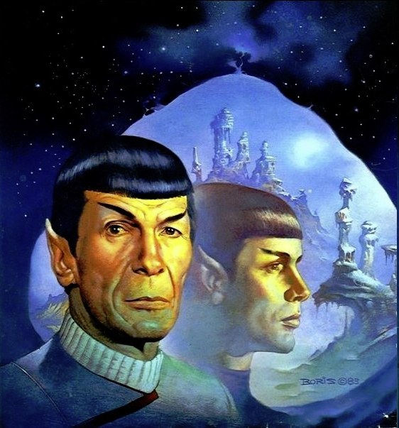 the1stNumberOne's tweet photo. Well, I'm now fascinated by the idea that Ethan Peck visited the 1980s to serve as the model to Boris Vallejo

#StarTrek #StrangeNewWorlds #Spock https://t.co/6w5DFHGRDX