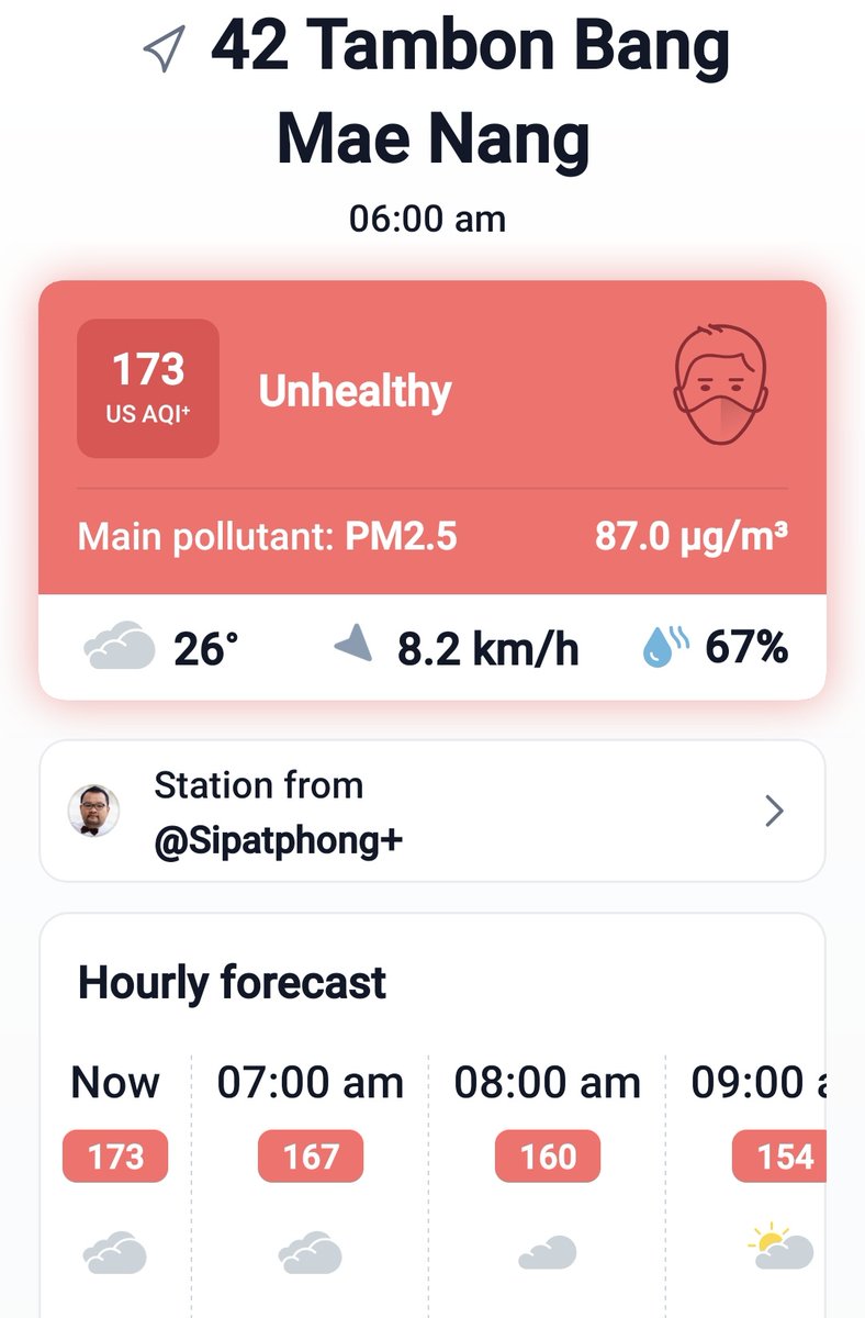 Tawan_V's tweet image. อยู่เมืองไทยจะปลอดภัยหรือปอดพัง ให้ IQair ทำนายกัน