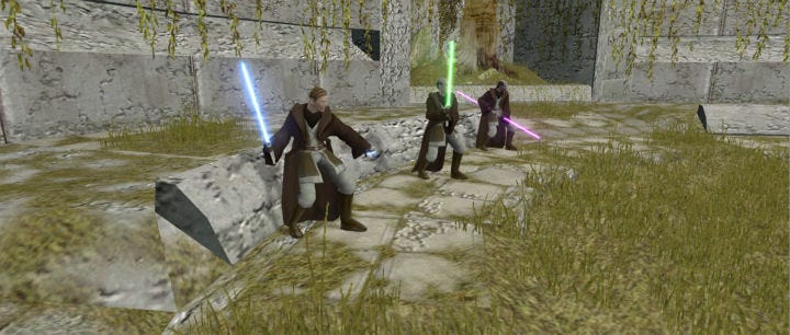 wesleytypes's tweet photo. Knights of the Old Republic II is the best Star Wars game ever made. 🔥 https://t.co/dTdBIBaaMT