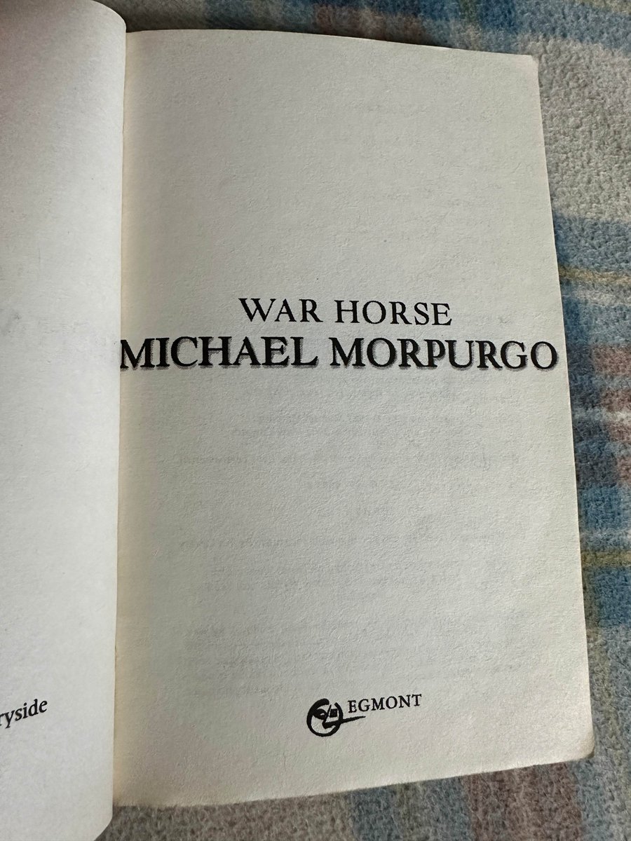 HoneyburnBooks's tweet image. 💖 2002 War Horse - Michael Morpurgo(Egmont) 💖 by Honeyburn Books (UK)

Starting from 🤑 £3.50 🤑

Shop now 🛍️ at tinyurl.com/2cf5k8y6

#MichaelMorpurgo #WarHorse