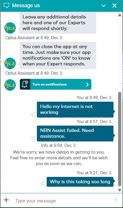 RazorRam0n's tweet image. an hour 15 minutes already of &quot;there&apos;s a delay in connecting your call with a team member so why not download my optus app and message an expert without the wait&quot; on loop... what would you do? @optus_help @Optus #techsupport #CustomerService