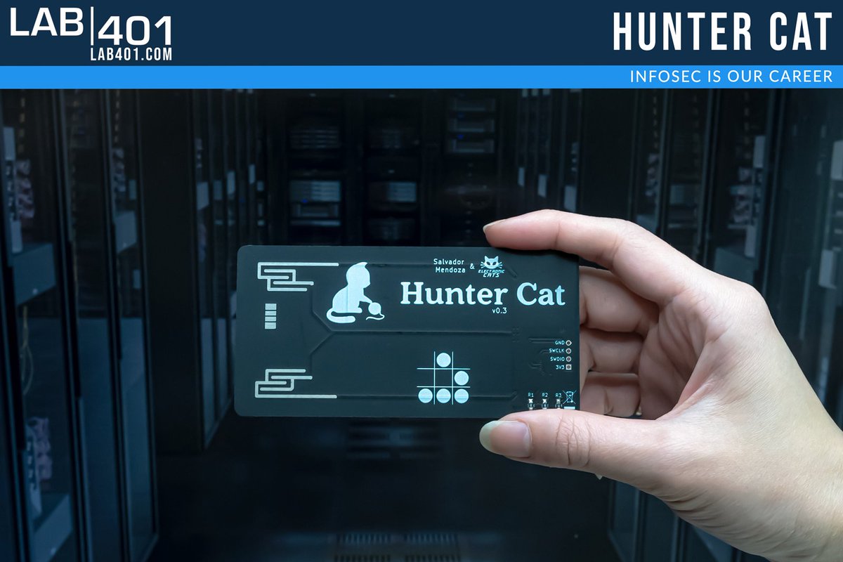 Lab_401's tweet image. Protect your card from skimmers! 💳 Hunter Cat detects hidden card readers on ATMs &amp;amp; more. l.lab401.com/aQdGE 
#Huntercat #infosec #pentesting #LAB401 #CardSkimmerDetector #RFID #CardSecurity