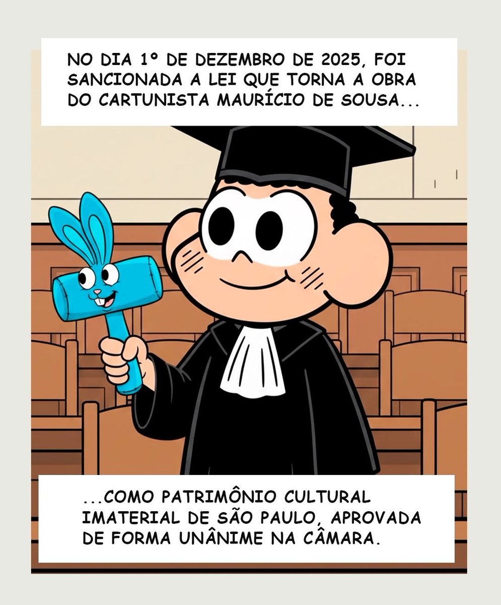 MAURICIO DE SOUSA É TUDO!!! foi sancionada uma lei em SP que torna seu trabalho um patrimônio cultural de São Paulo ❤️ ele mereceeeeee