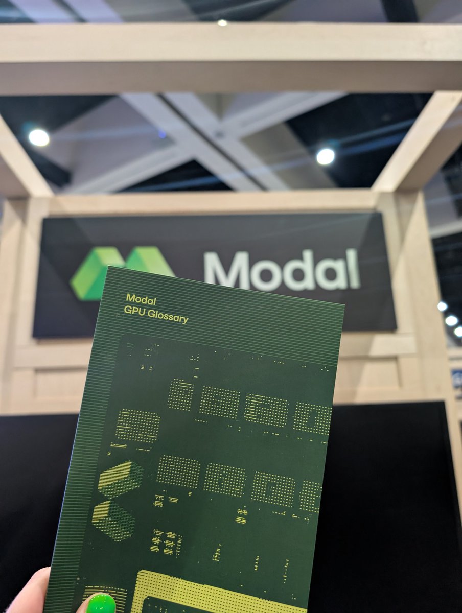 欢迎莅临 NeurIPS 的 @modal 展位，领取限量版 GPU 术语表印刷品。