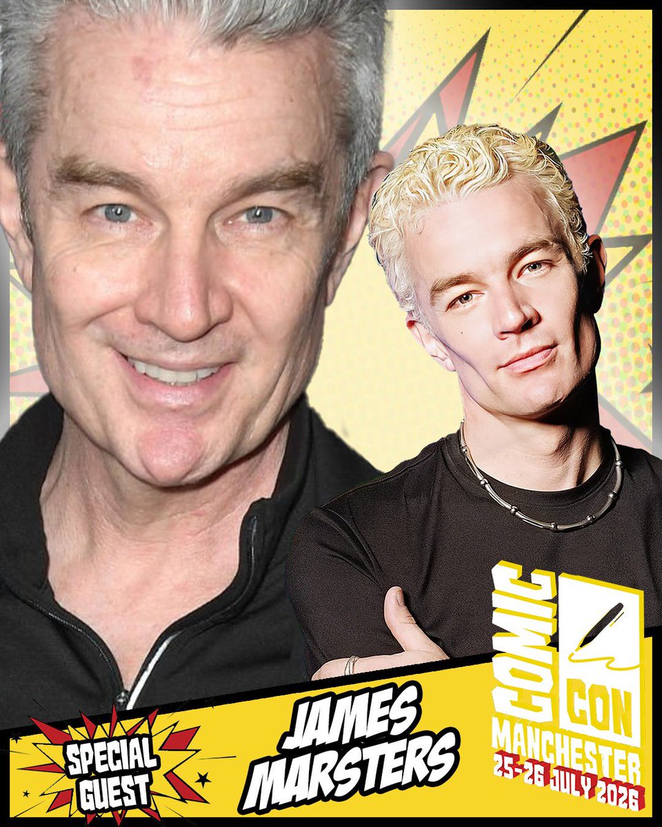 comconmanc's tweet image. Comic Con Manchester welcomes James Marsters, known for projects such as Buffy the Vampire Slayer, Angel, Supernatural, and many more.

Appearing 25-26 July!

Tickets: comicconventionmanchester.co.uk