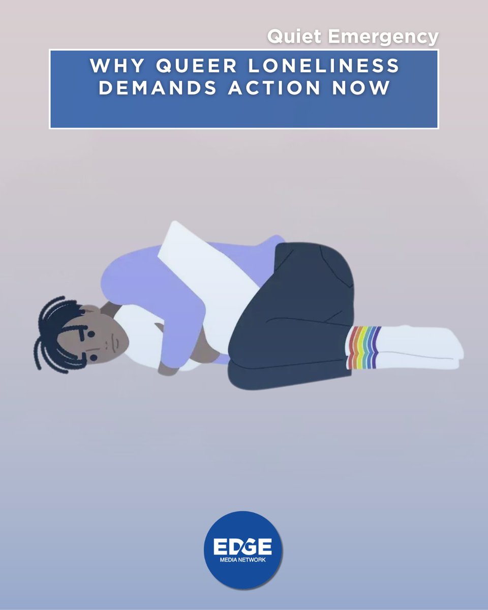 EdgeMediaNet's tweet image. That ache in our chest is not a phase. ow.ly/JEUT30sREHQ Queer loneliness is widespread and rising, especially for trans and bi youth. We fight it with chosen family, mutual aid, and everyday check-ins. Be the text that lands. #LGBTQMentalHealth