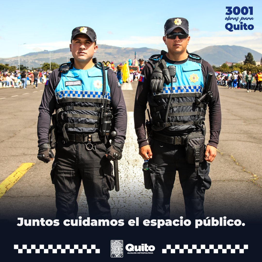 👮‍♀️👮 #QuitoEnControl l Nuestra presencia en puntos estratégicos ayuda a prevenir conflictos y promover el respeto en el espacio público. 🤝 

#SomosAgentesDeQuito 💙