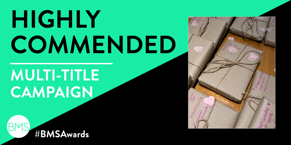 BMSoc's tweet photo. Highly Commended in the Multi-Title Campaign category goes to Hannah Whittaker @headlinepg for #MeetCuteFest2025 — praised for its quick thinking, standout execution and strong brand partnerships that drove fresh audience growth across channels 👏 #BMSAwards https://t.co/wdDBnhRaa2