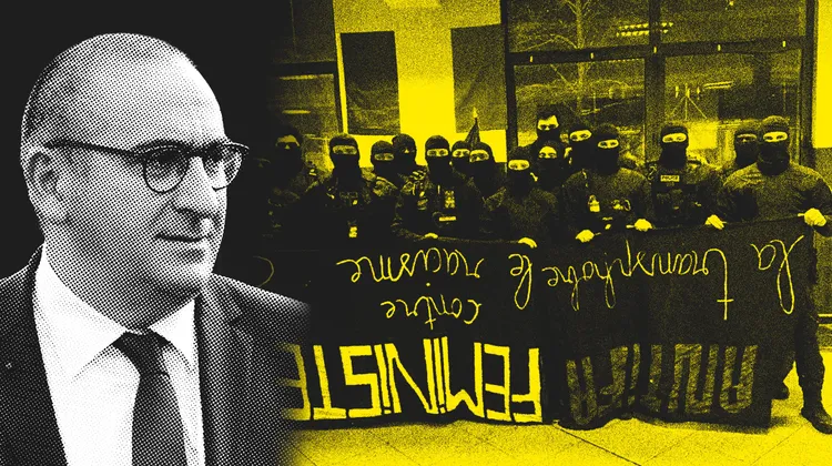 blast_france's tweet image. Banderole féministe retournée par des policiers : l’institution fait semblant de condamner

Vue plus de 6 millions de fois sur les réseaux sociaux, la photo dévoilée par Blast de policiers encagoulés, tenant une banderole féministe à l’envers, a beaucoup fait réagir. Et ce…