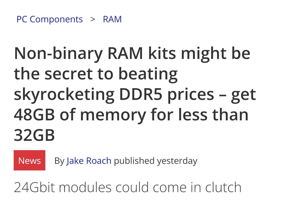You can now buy RAM, because of woke
