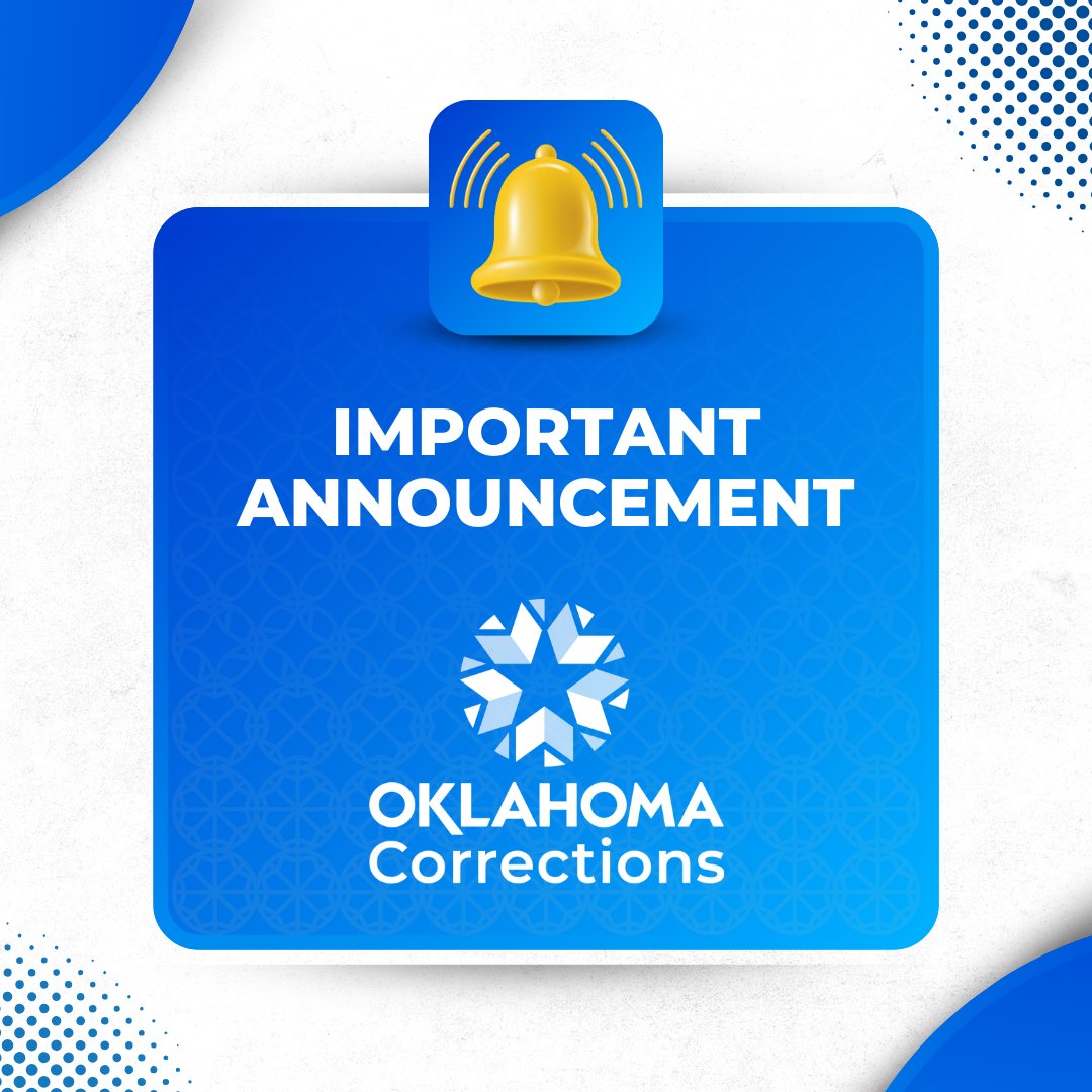 📞 Planning a visit? We’ve made it easier!

To schedule visitation, simply fill out our request form. Once submitted, a member of our Visitation Unit will call you back to confirm your date and time.

🔗 Form: app.smartsheet.com/b/form/019adfa…

ℹ️ More information: oklahoma.gov/doc/facilities…