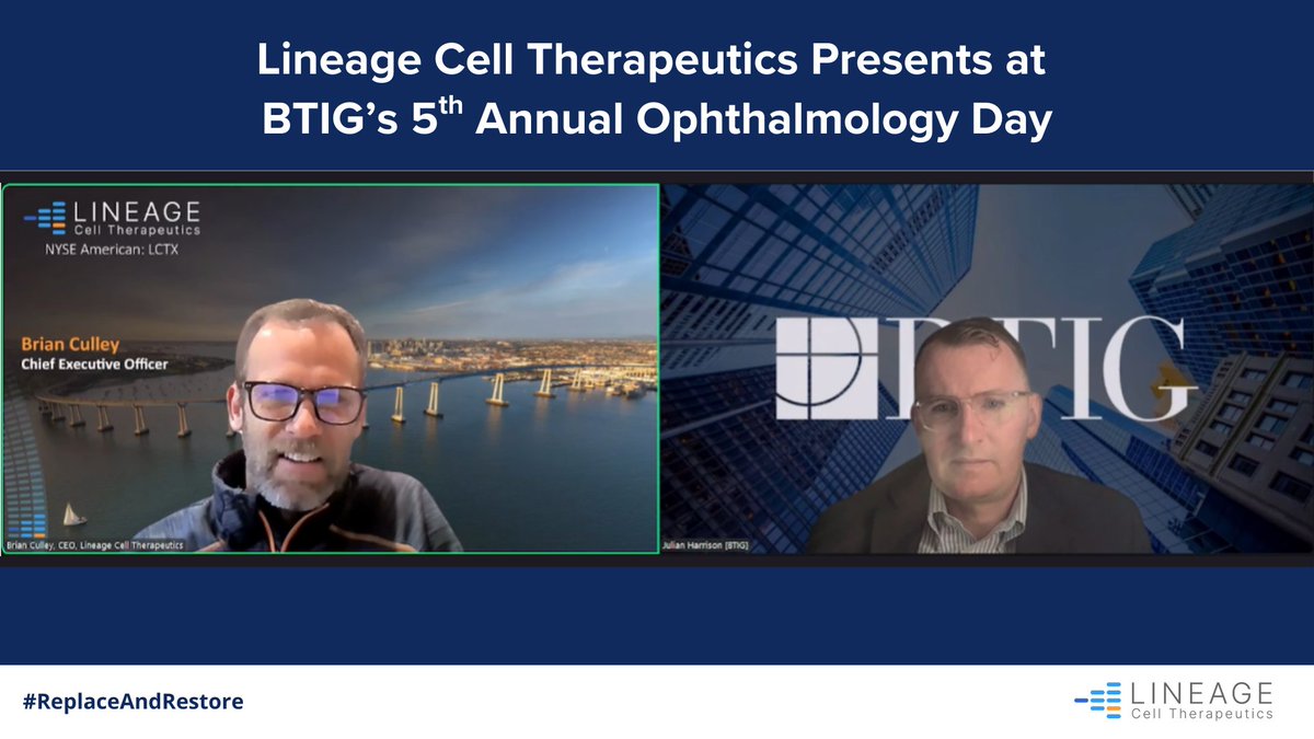 Lineage Cell Therapeutics tweet media