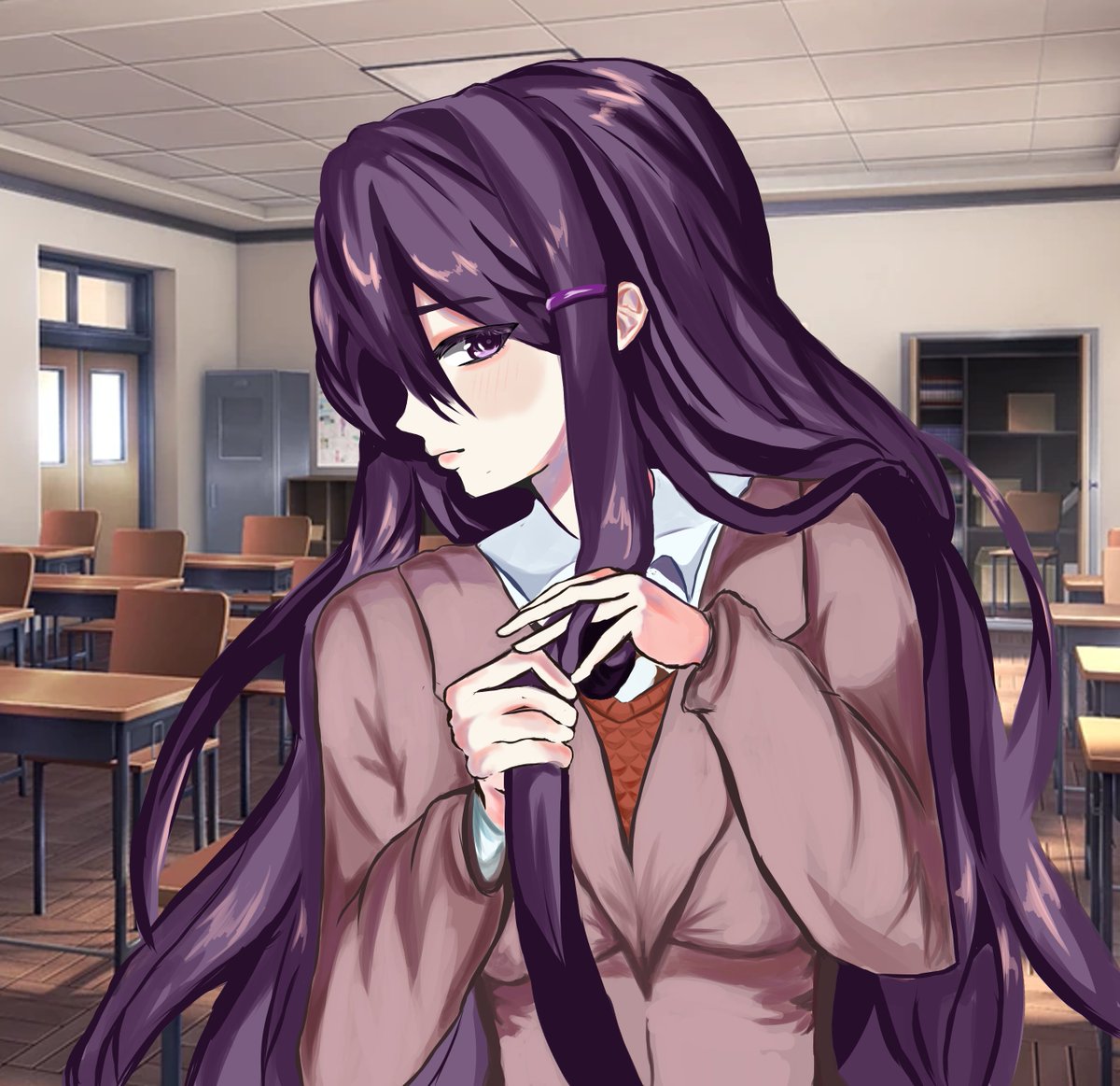 miggooki's tweet photo. #DDLC #Yuri #DDLCfanart #DokiDokiLiteratureClub #YuriDDLC https://t.co/dR6DNSfqOm