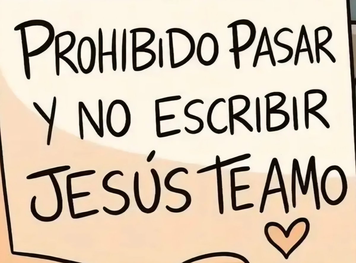 Jesús te amo.