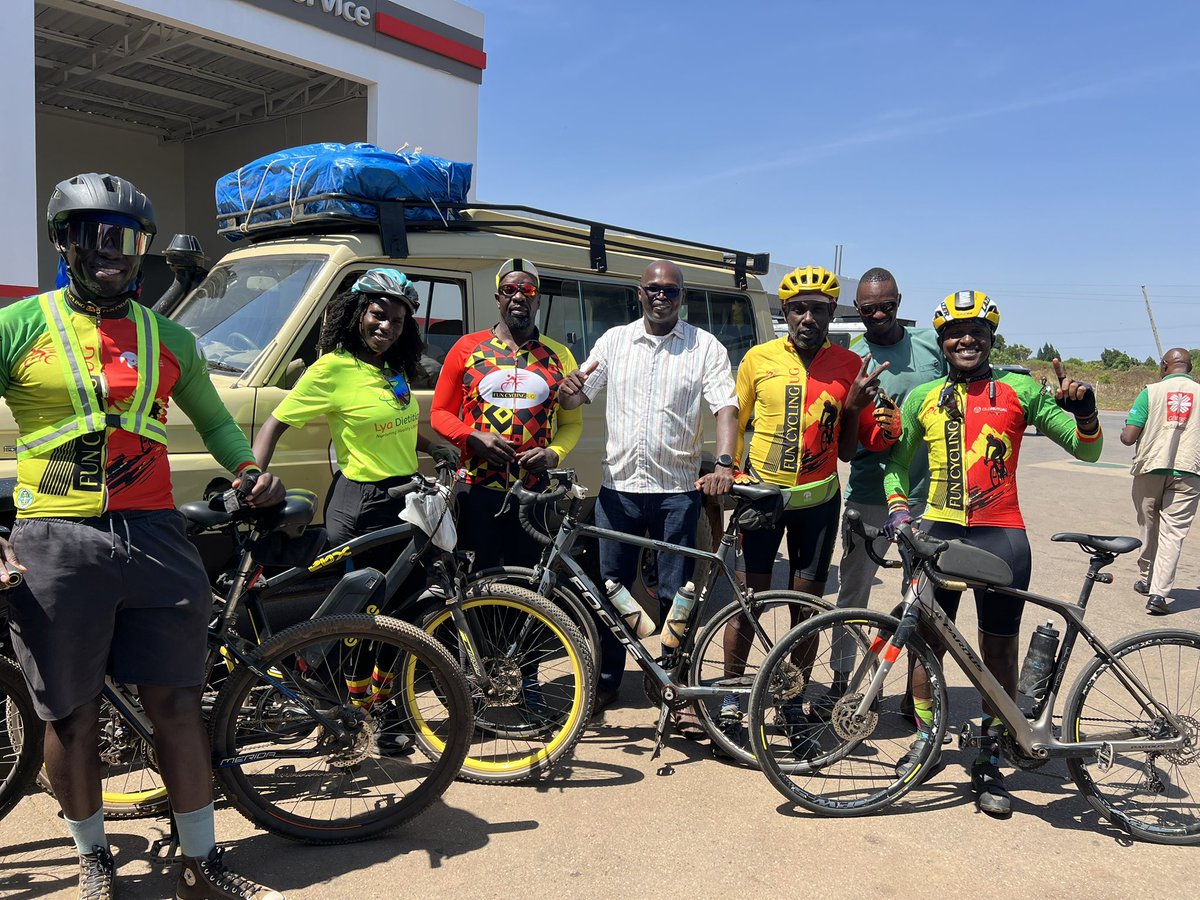 Today we caught up with the bikers who are riding their way to Gulu city. What a joy it is to know we have just two days to the D-Day 
#TheGuluCityMarathon