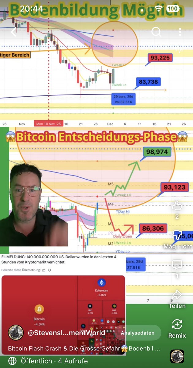 Bitcoin Flash Crash &amp; Die Grosse Gefahr😱Bodenbildung, was niemand beachtet ( Marktanalyse 2025) 

📊 Themen im Video:

✅ Wichtige NEWS über Bitcoin Flash Crash &amp; Bodenbildung &amp; Warum ?

✅Wie sich der Trend von US Market &amp; auf Bitcoin auswirken kann

✅ 140'000'000'000