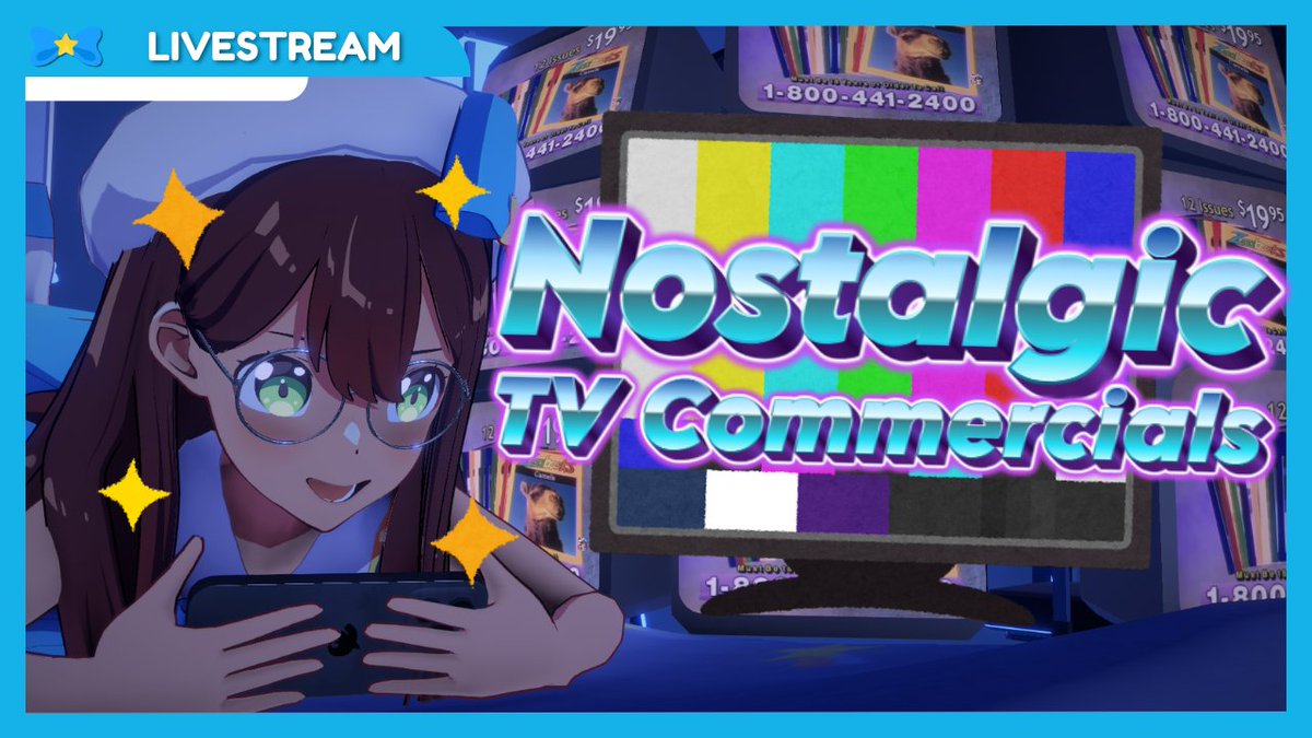 Brainrotting to TV Commercial Classics 📺
⏰3 PM PT | 6 PM ET