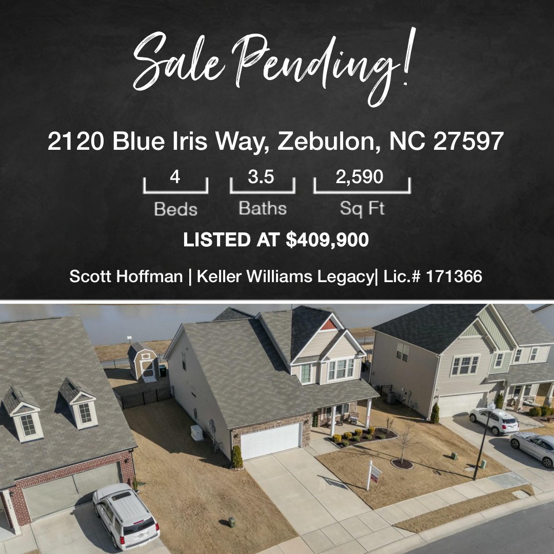 scotthoffman's tweet image. This property is now pending, but don't worry. Contact me at 919-740-0379 for information about homes currently on the market and a few that are coming soon! #salepending #realestate #yourscouldbenext