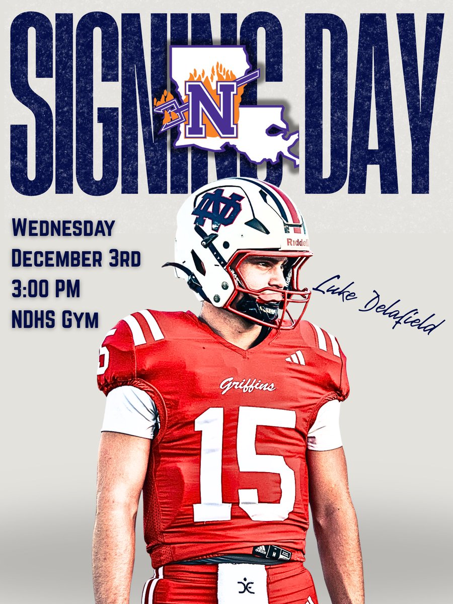 NDGriffinFB's tweet photo. Congratulations to our guys @Kenny_Thomas_10 and @lukedelafield15 on their upcoming signing day! https://t.co/JMIlzCAiH6