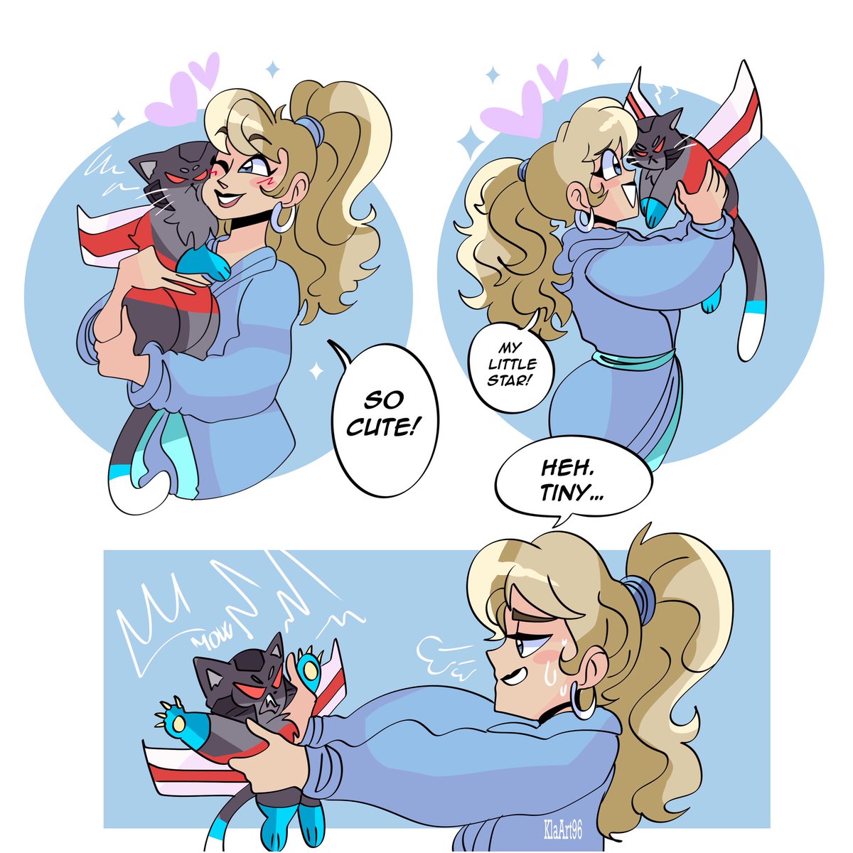 mouseycometz's tweet image. Ughh, guys? She found a weird cat. He looks kinda evil…

(🎨 by K96R18)

#skybound #starscream