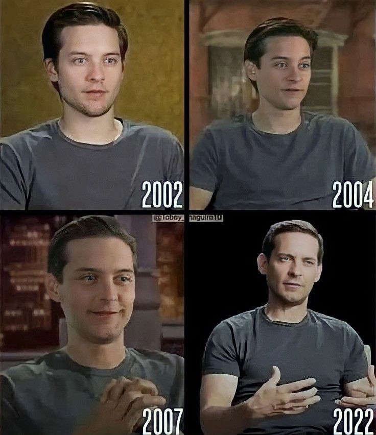 iam_slimshady10's tweet image. Toby maguire over the years. Best in the game (spider man) 🕷️🕸️
