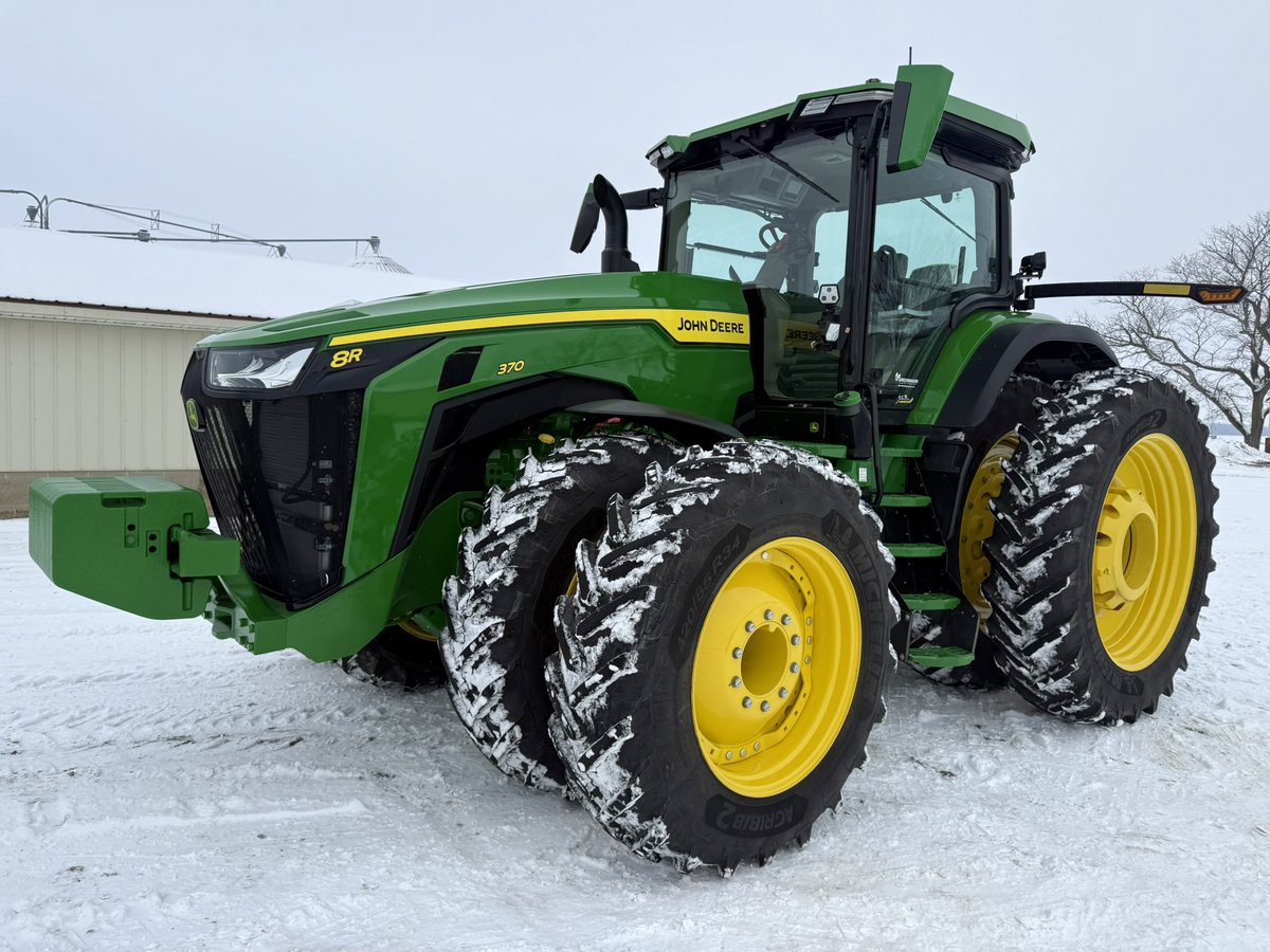 It’s not often that our tractors are out in the snow!