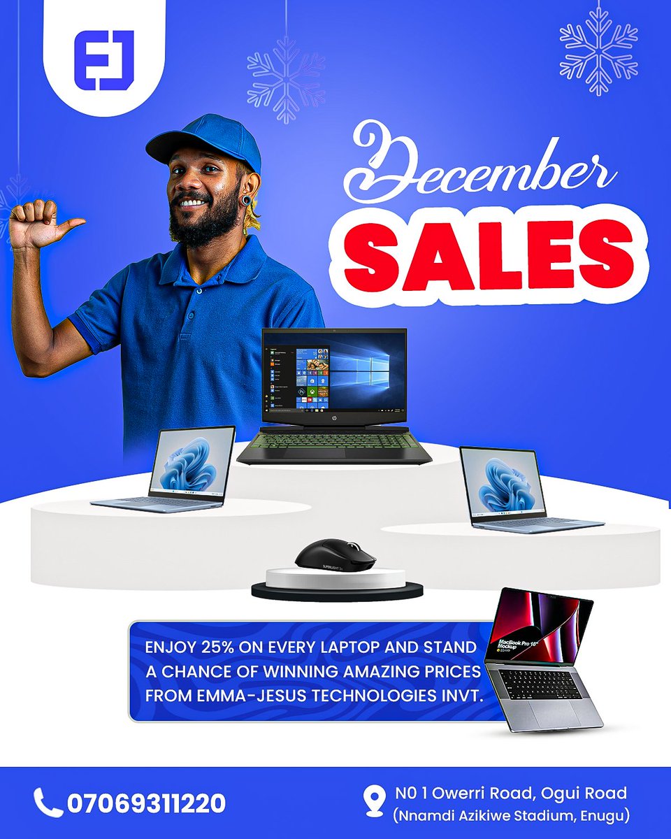 PromiseDigitals's tweet image. Day 28: Designed this stunning December flyer for a client in Photoshop.