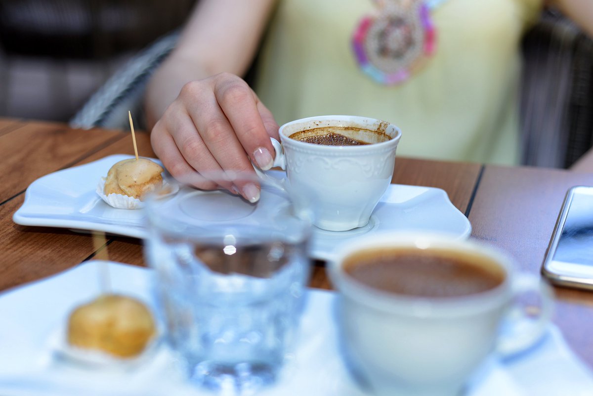 fuwheee's tweet image. That awkward moment when your coffee date is… you