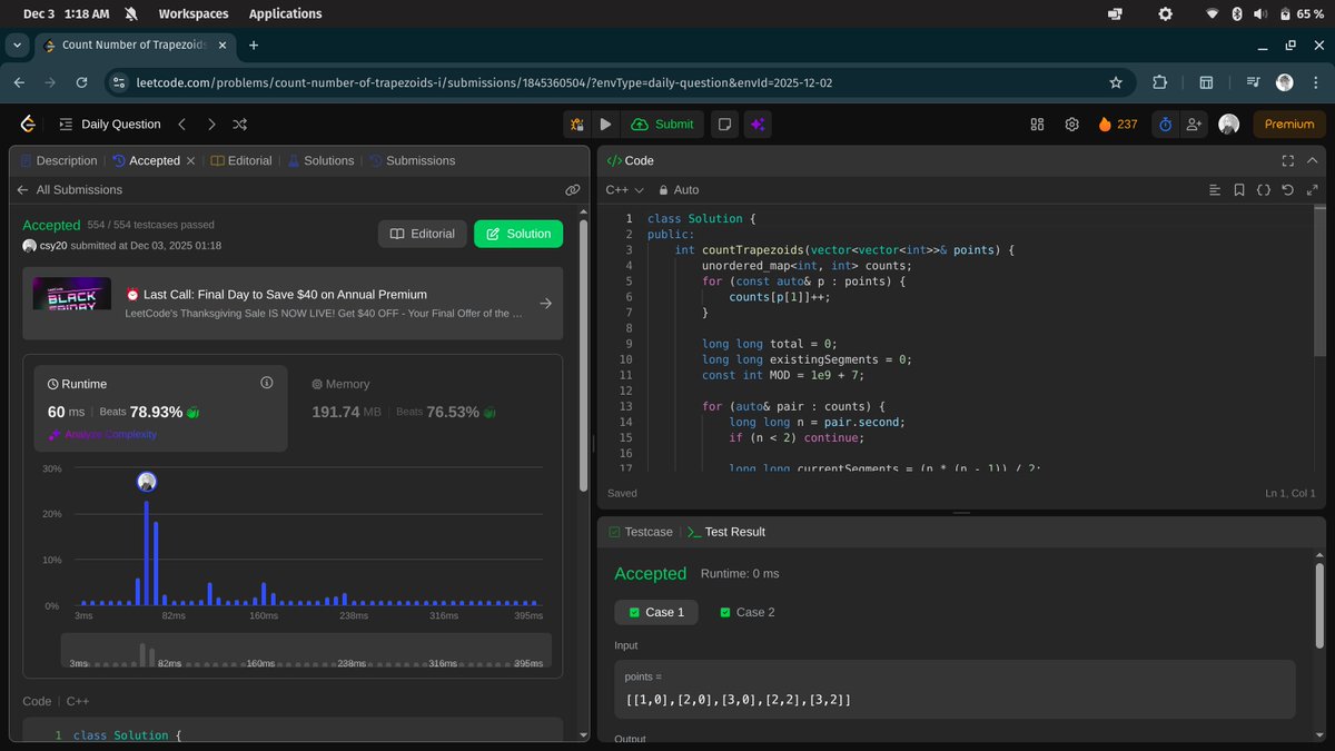 the__csy20's tweet image. #Day290 of coding:

-leetcode POTD 

#DSA #LeetCode