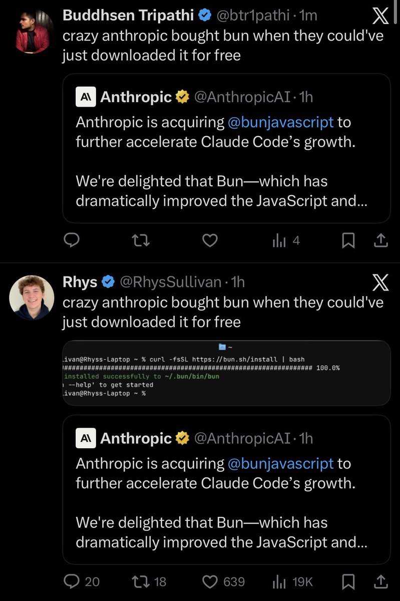 icantcodefyi's tweet image. long night for engagement farmers and omg bun bun omg anthropic anthropic