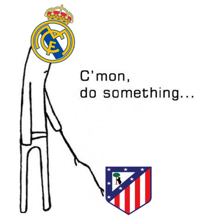 Senyyo's tweet image. Come on Atletico Madrid, do something good for once in your life today 😢