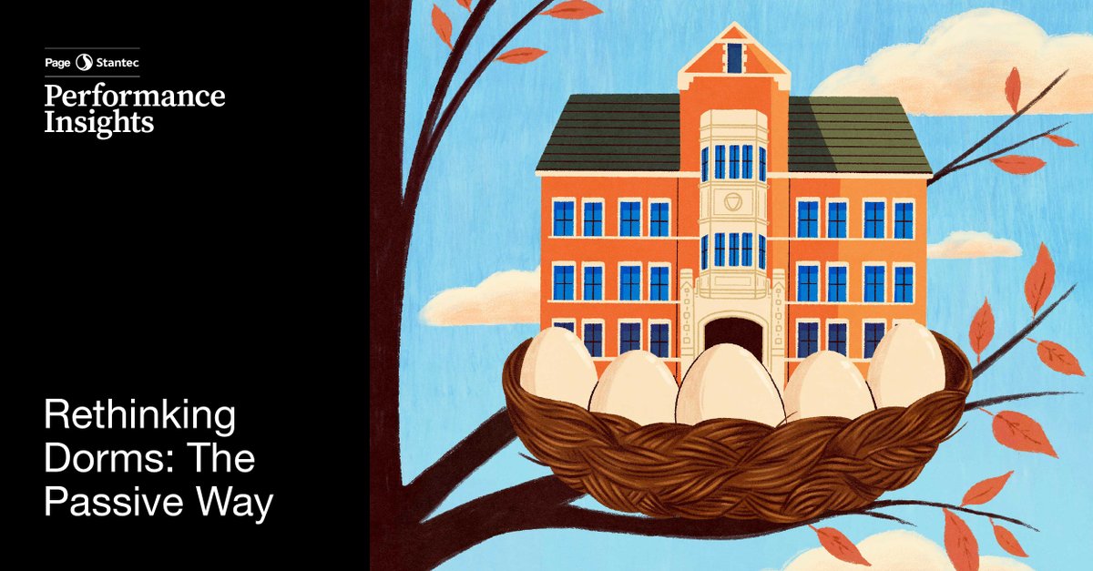 PageThink's tweet image. University residence halls have significant load reduction potential via #passivebuilding strategies that target heating/cooling demand reduction and improve thermal comfort. Our #buildingperformance experts share insights: bit.ly/4459ssK