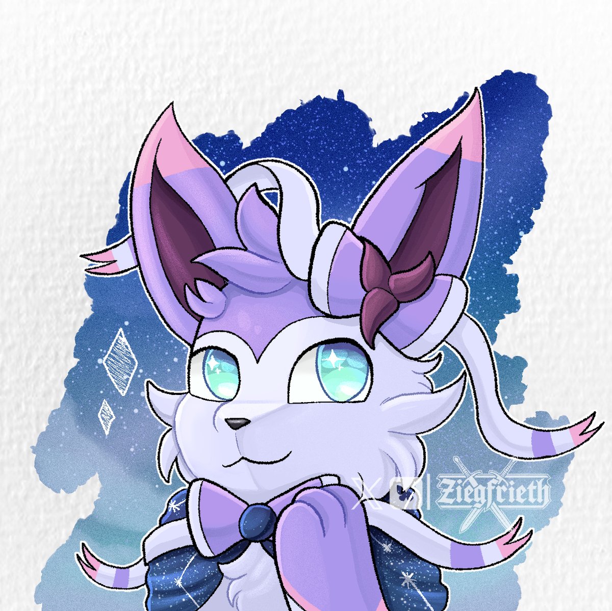 3rd Raffle Prize for <a href="/SolNestra/">SolNestra</a> 
Hope you like this epic space sylveon :3
Reuploaded again because I had to fix a detail