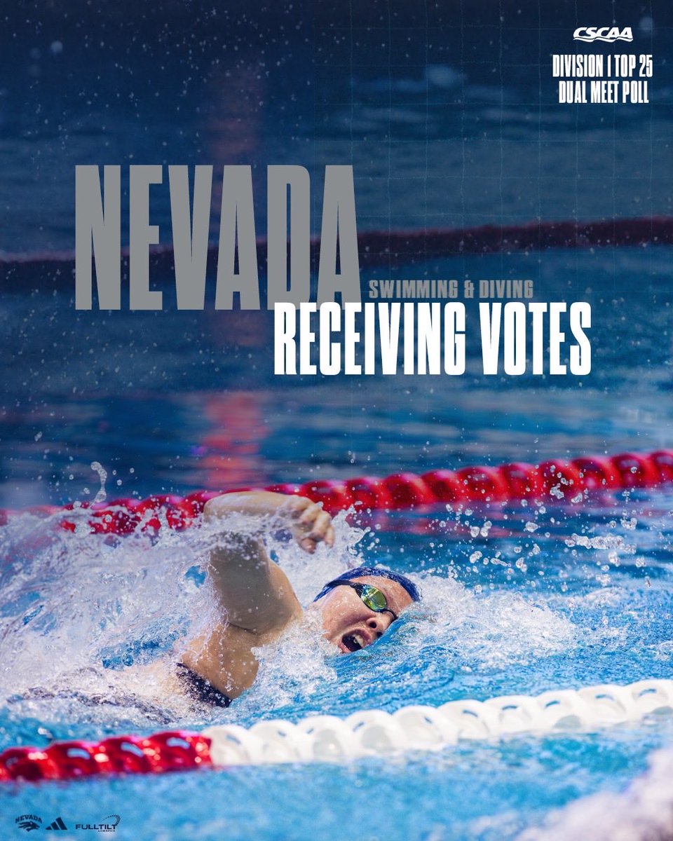 𝑴𝒂𝒌𝒊𝒏𝒈 𝒉𝒊𝒔𝒕𝒐𝒓𝒚 ✨

For the first time in the Mountain West era, Nevada is receiving votes in the CSCAA Top 25 poll! 

#BattleBorn #OnePackOneGoal