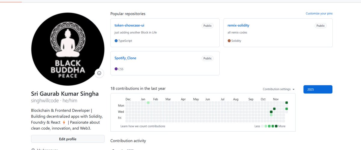 GaurabS43863's tweet image. These #contributions actually means nothing but thst actually pretty much insane for me. Lately I have started using #github more often then ever before. I plan to Make it Amazon Forest soon.
github.com/singhwillcode

#githubuniverse #blockchainrevolution