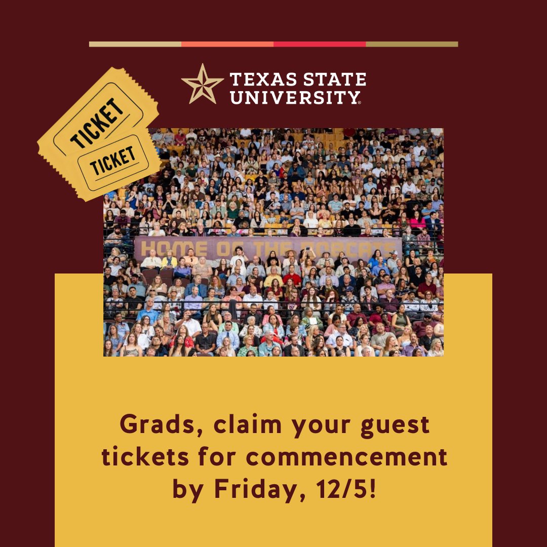 TXST_Commencement tweet media