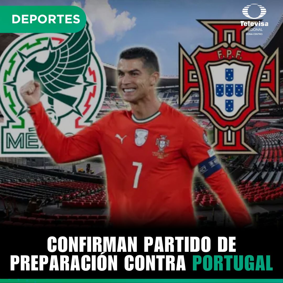 OFICIAL 🇲🇽🆚🇵🇹 La Selección Mexicana de futbol anunció de manera oficial su enfrentamiento contra Portugal y CR7 rumbo al Mundial 2026 y con motivo de la reinauguración del que fuera Estadio Azteca.