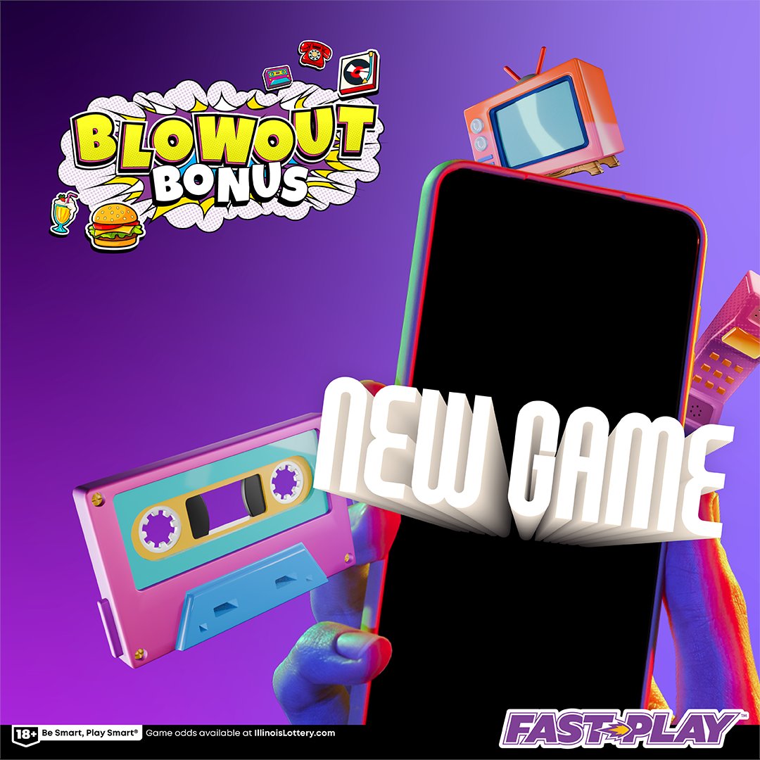 IllinoisLottery's tweet image. 🚨 NEW GAME ALERT! Play our new #FastPlay, Blowout Bonus, for a chance to win prizes from $25 to $250! Play online now: bit.ly/FastPlayOnline