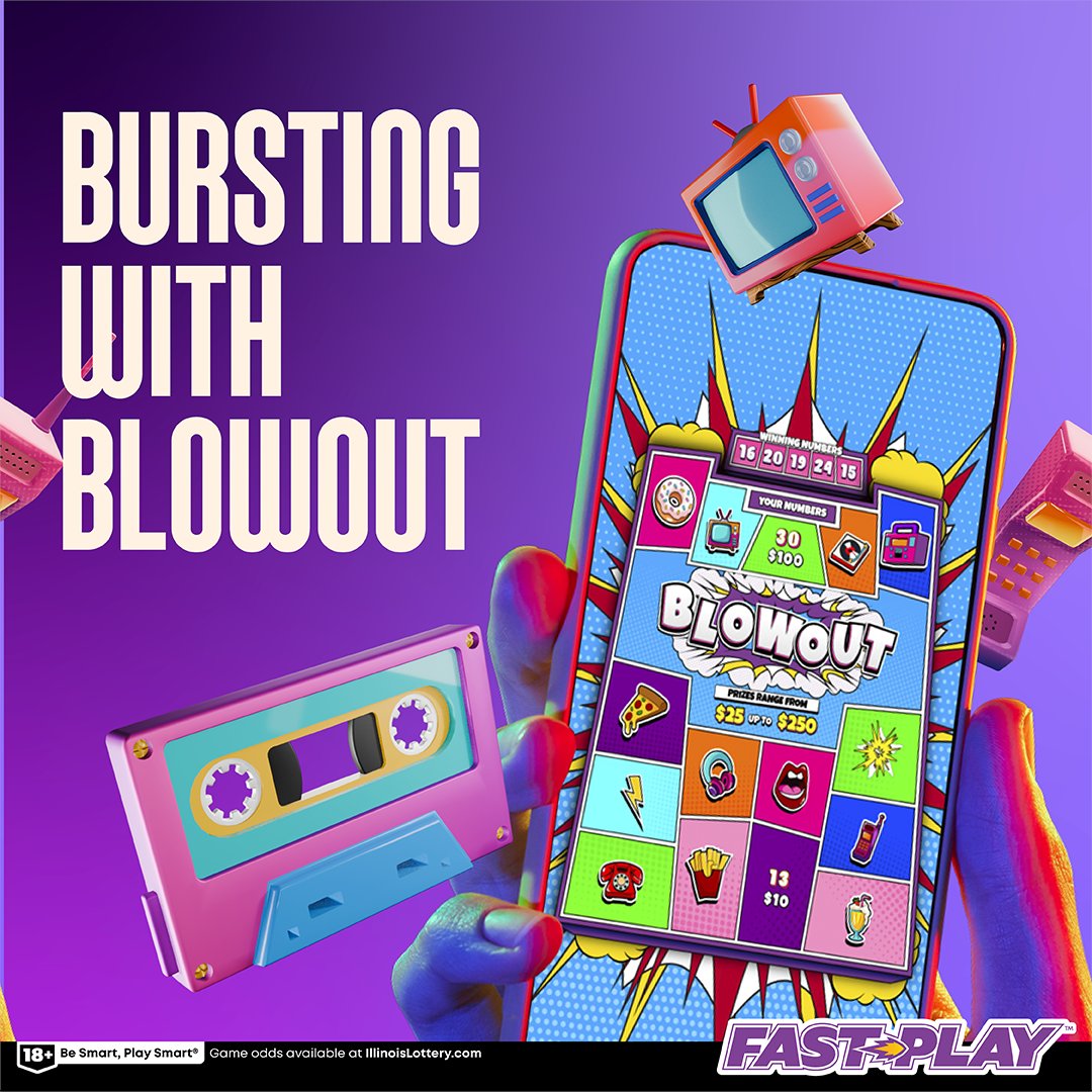 IllinoisLottery's tweet image. 🚨 NEW GAME ALERT! Play our new #FastPlay, Blowout Bonus, for a chance to win prizes from $25 to $250! Play online now: bit.ly/FastPlayOnline