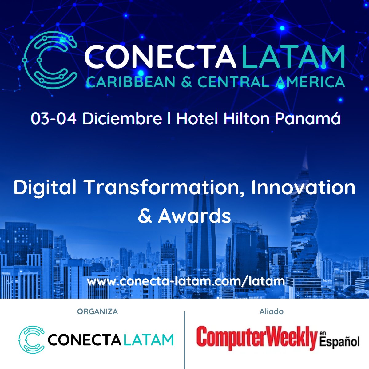 CWeeklyES's tweet image. ¡Mañana inicia #ConectaLATAM 2025 en #Panamá! 3 y 4 de diciembre. 15% de descuento al registrarse con el código: Partner@25. Los operadores e ISPs pueden solicitar su código especial en info@conectaevents.com. Informes y registro en: conecta-latam.com/latam