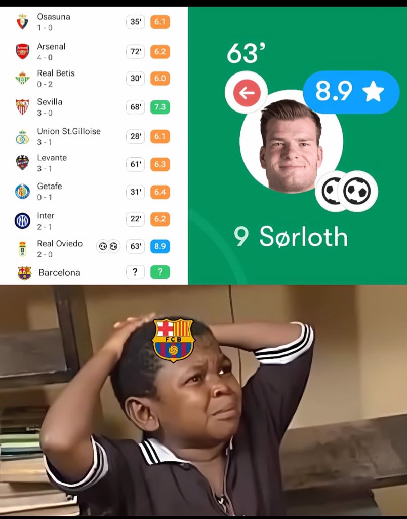 سورلوث اذا سمع طاري برشلونه :